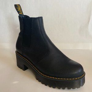 DR MARTENS LEATHER PLATFORM CHELSEA BOOTS SIZE 8